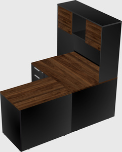 L-shaped office desk