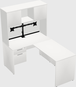 L-shaped office desk
