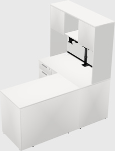 L-shaped office desk