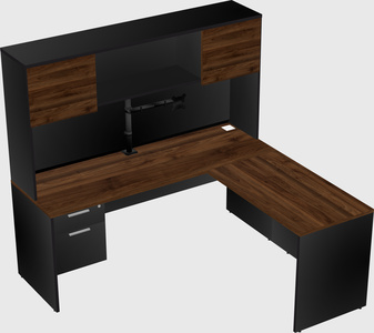 L-shaped office desk