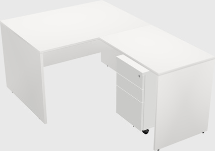 L-shaped office desk