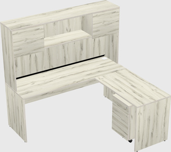 L-shaped office desk
