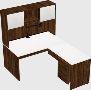 L-shaped office desk