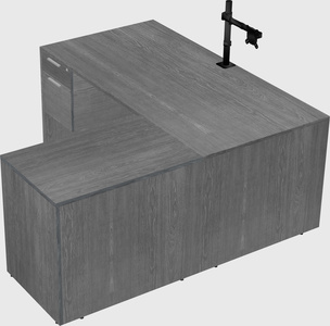 L-shaped office desk