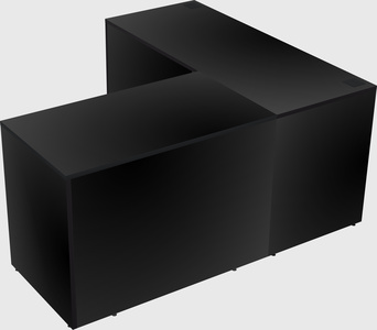 L-shaped office desk