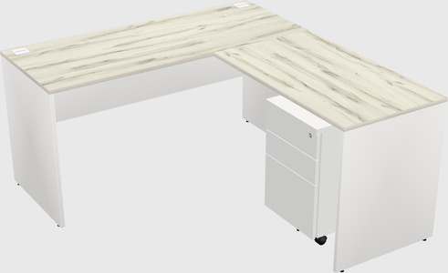 L-shaped office desk