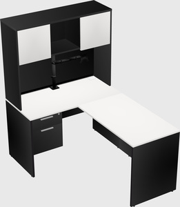 L-shaped office desk