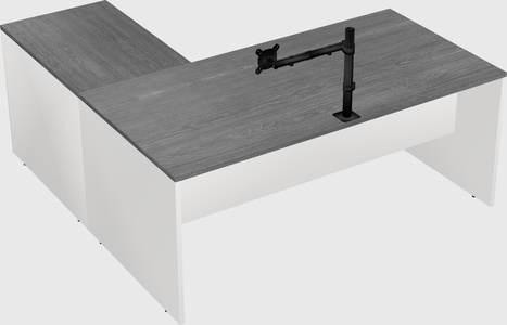L-shaped office desk