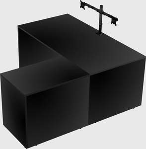 L-shaped office desk