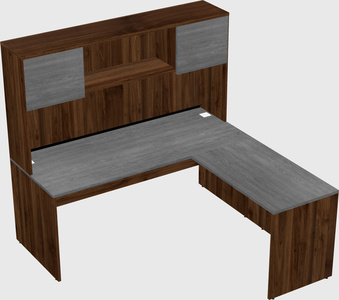 L-shaped office desk