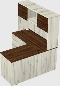 L-shaped office desk