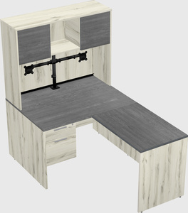 L-shaped office desk