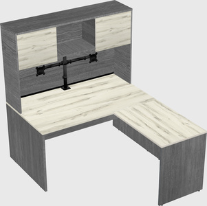 L-shaped office desk