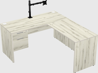 L-shaped office desk