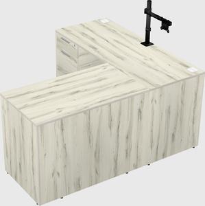 L-shaped office desk