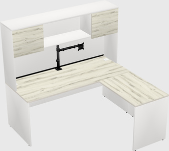 L-shaped office desk