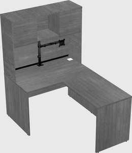 L-shaped office desk