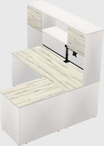 L-shaped office desk