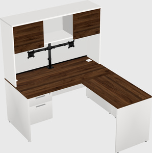 L-shaped office desk