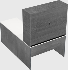 L-shaped office desk