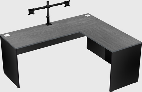 L-shaped office desk