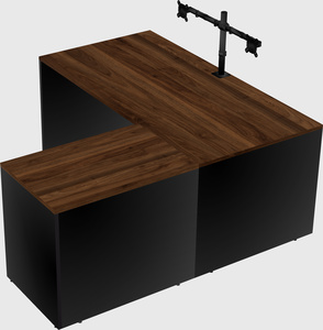 L-shaped office desk