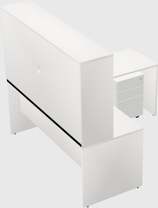 L-shaped office desk