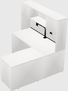 L-shaped office desk