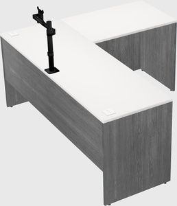L-shaped office desk