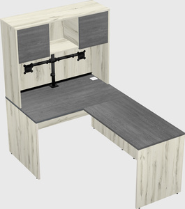 L-shaped office desk