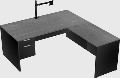 L-shaped office desk