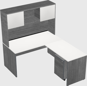 L-shaped office desk