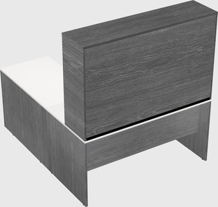 L-shaped office desk