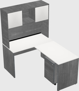 L-shaped office desk