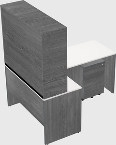 L-shaped office desk