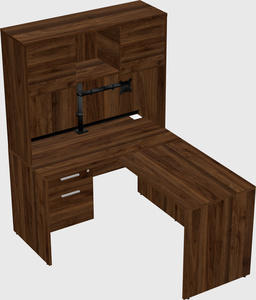 L-shaped office desk
