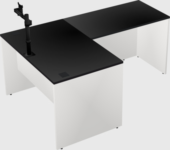 L-shaped office desk