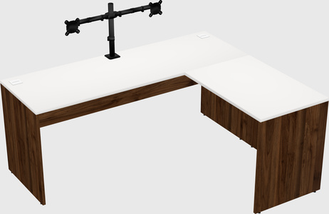 L-shaped office desk
