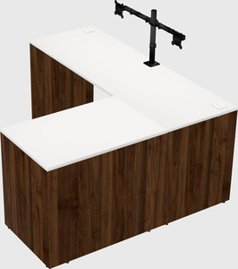 L-shaped office desk