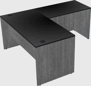 L-shaped office desk