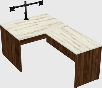 L-shaped office desk