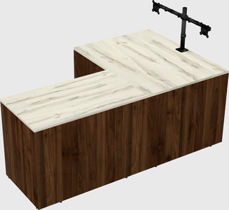 L-shaped office desk