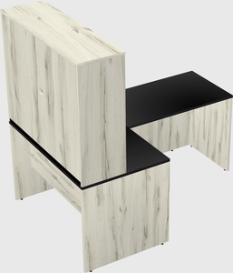 L-shaped office desk