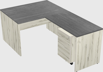 L-shaped office desk