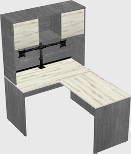 L-shaped office desk