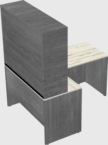L-shaped office desk
