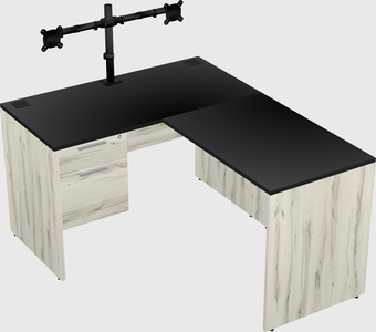 L-shaped office desk