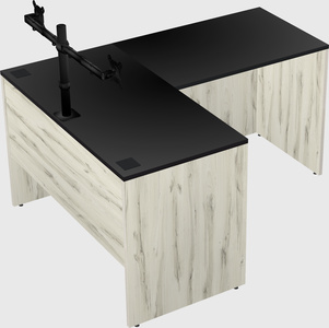 L-shaped office desk