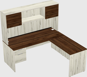 L-shaped office desk