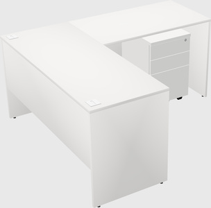 L-shaped office desk